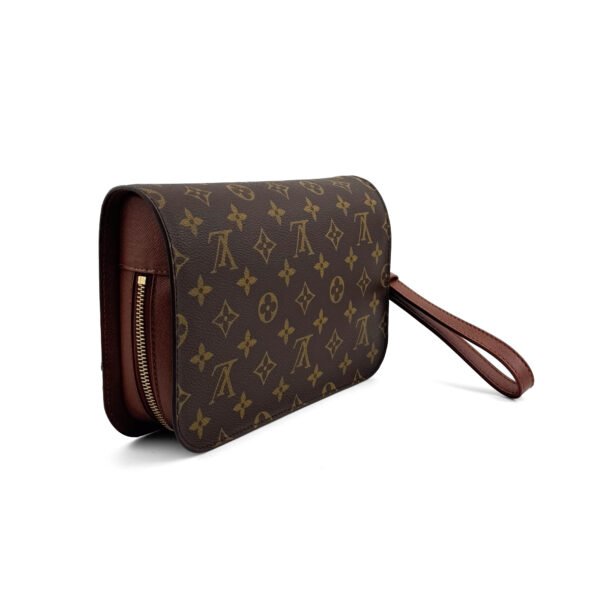 Louis Vuitton Pochette Marly M51828 in Monogram Canvas, featuring iconic LV monogram print and gold-tone hardware, perfect for luxury and style.